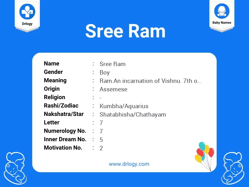 Sree Ram Name Meaning